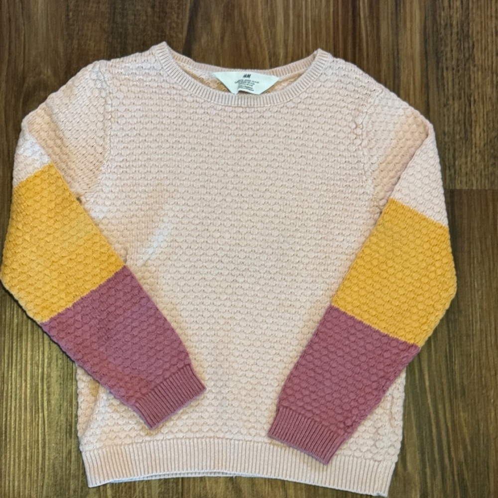 H&M texture-knit jumper, Size 5/6